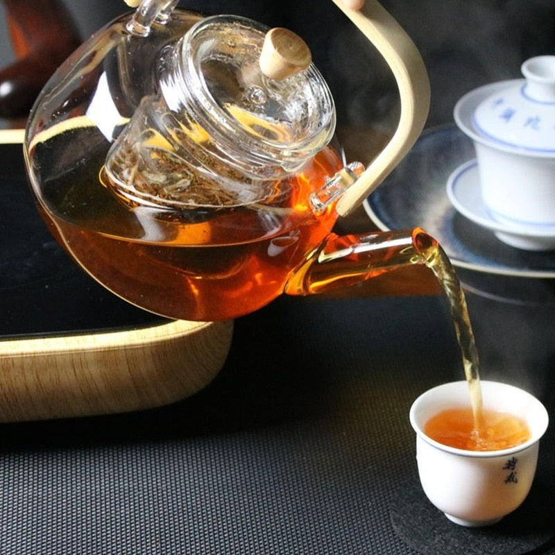 Royallure Glass Teapot with Infuser - Durable Borosilicate, Heat-Resistant, Elegant Design 2