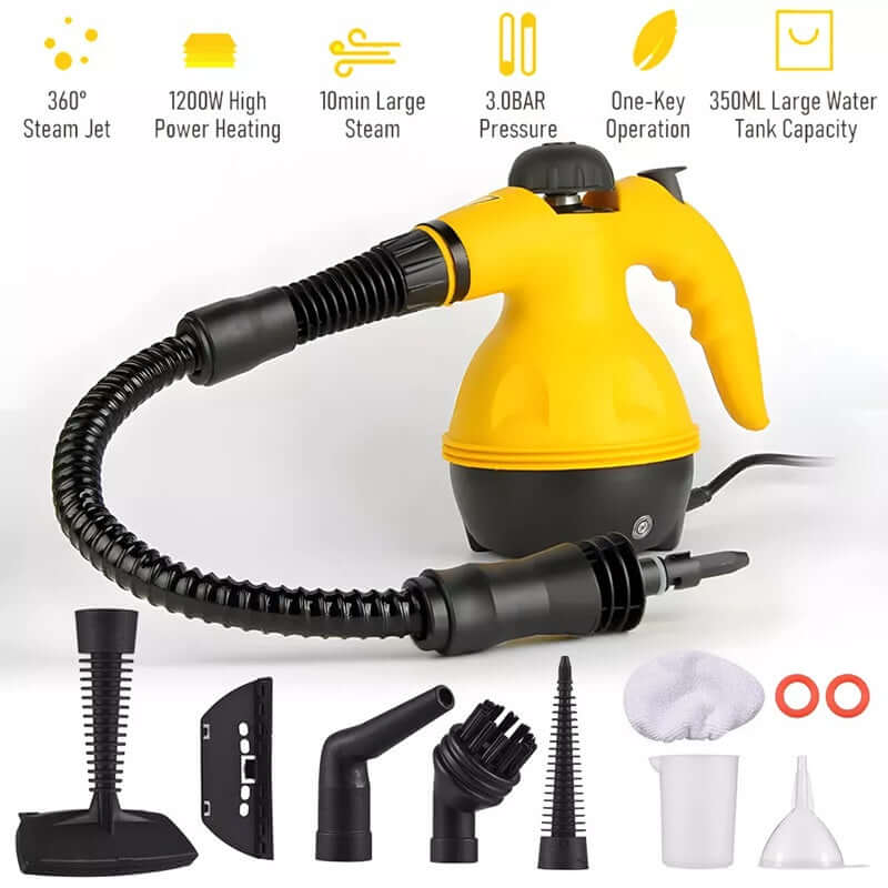 Royallure Handheld Steam Cleaner – Multi-Surface 150°C Powerful Cleaning Machine with 350ml Tank and Rapid Heat-Up 1