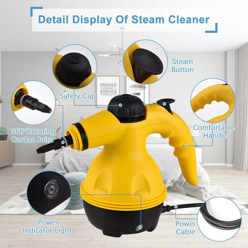 Royallure Handheld Steam Cleaner – Multi-Surface 150°C Powerful Cleaning Machine with 350ml Tank and Rapid Heat-Up 3