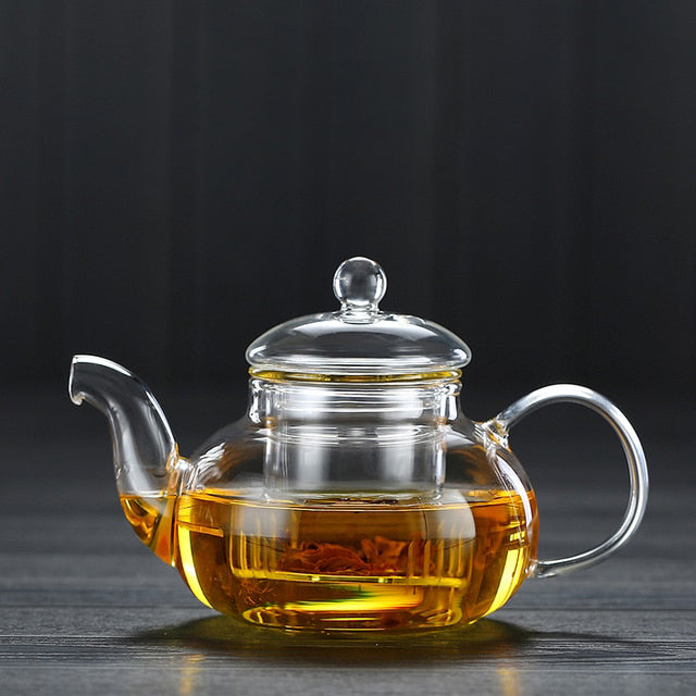 Royallure Heat-Resistant Borosilicate Glass Teapot for Perfect Brewing, 1.2L 10