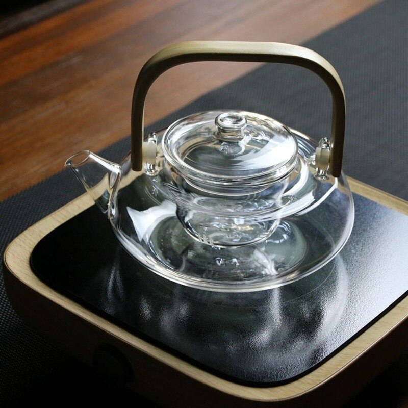 Royallure Heat-Resistant Borosilicate Glass Teapot for Perfect Brewing, 1.2L 3