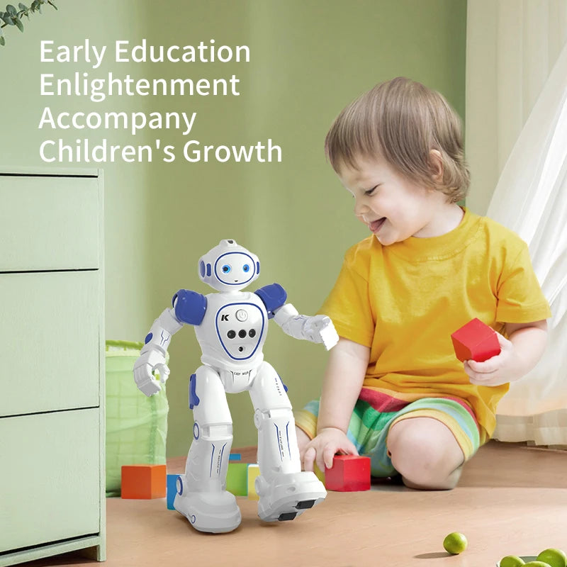 Royallure Intelligent Remote Control Dancing Robot Toy with Infrared Sensor – Interactive Pink and Blue Kids' Robot Toy 2