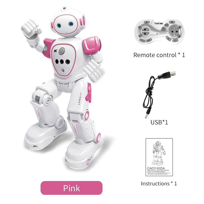 Royallure Intelligent Remote Control Dancing Robot Toy with Infrared Sensor – Interactive Pink and Blue Kids' Robot Toy 6