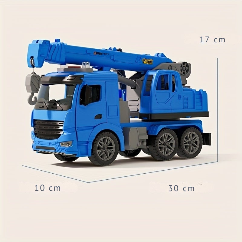 Royallure Interactive Toy Crane Truck with Lights and Sounds – Durable Construction Vehicle for Toddlers 2