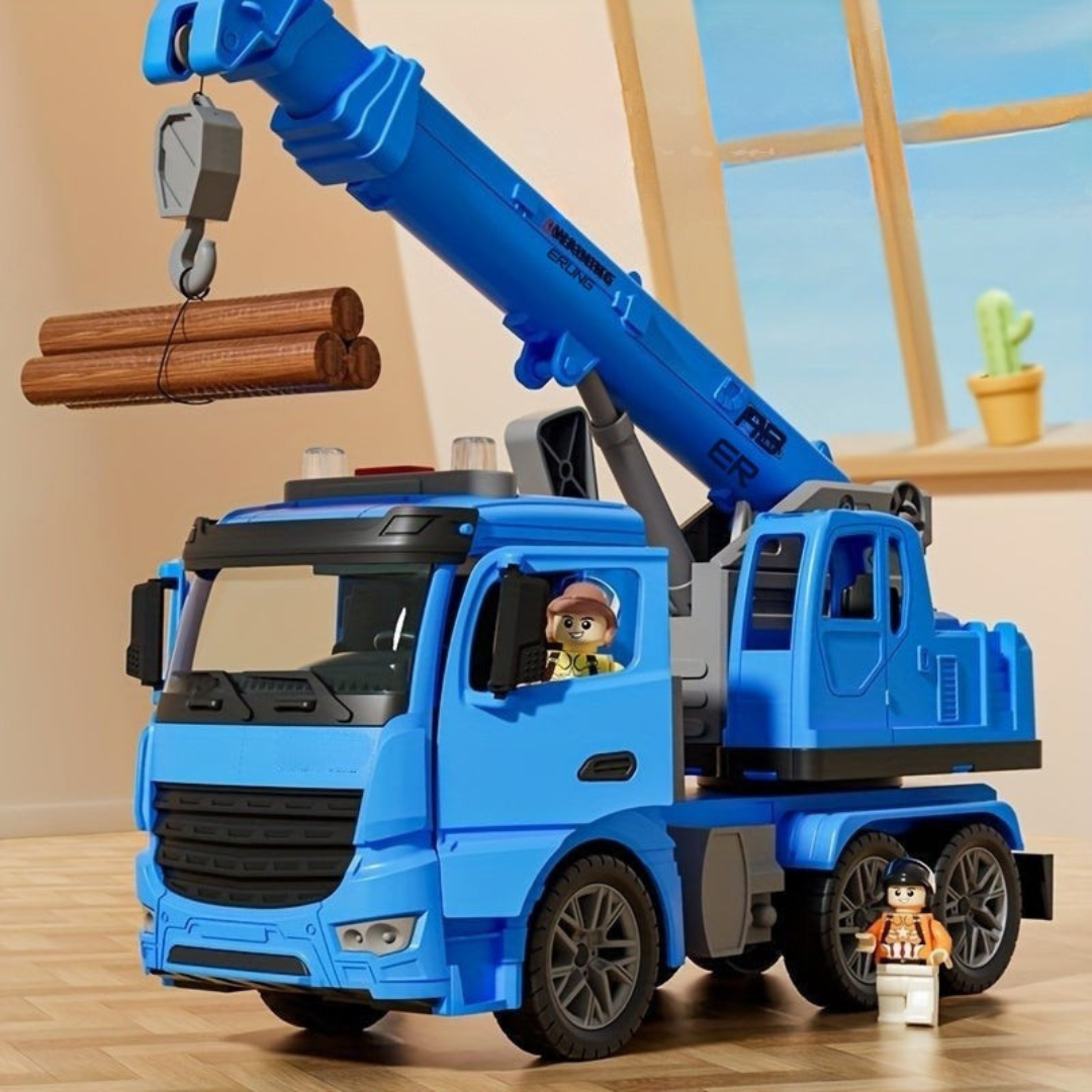 Royallure Interactive Toy Crane Truck with Lights and Sounds – Durable Construction Vehicle for Toddlers 4