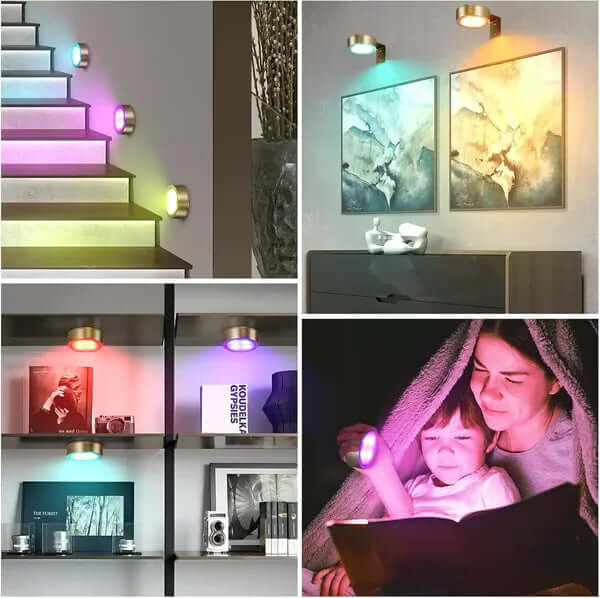 Royallure Magnetic LED Picture Light Sconce with Remote Control – 2-Pack Art Lights for Flexible Illumination and Warm Ambiance 7