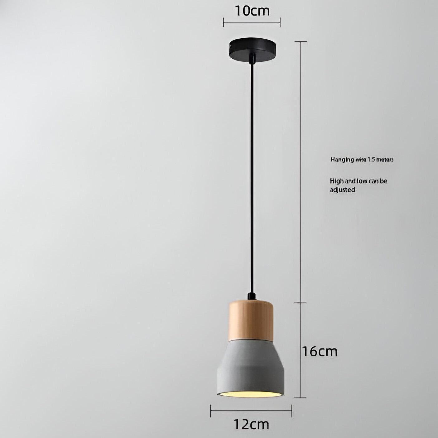 Royaleva Minimalist Cement Pendant Light - Modern Kitchen Dining Lighting