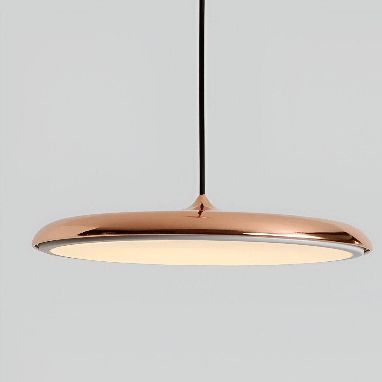 Royallure Modern LED Kitchen Pendant Light - Adjustable Height Flying Saucer Design
