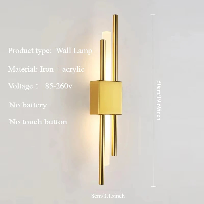 Royallure Modern LED Wall Sconce Lamp with USB Charging – Stylish Wall Lights for Bedroom and Living Room Decor 10