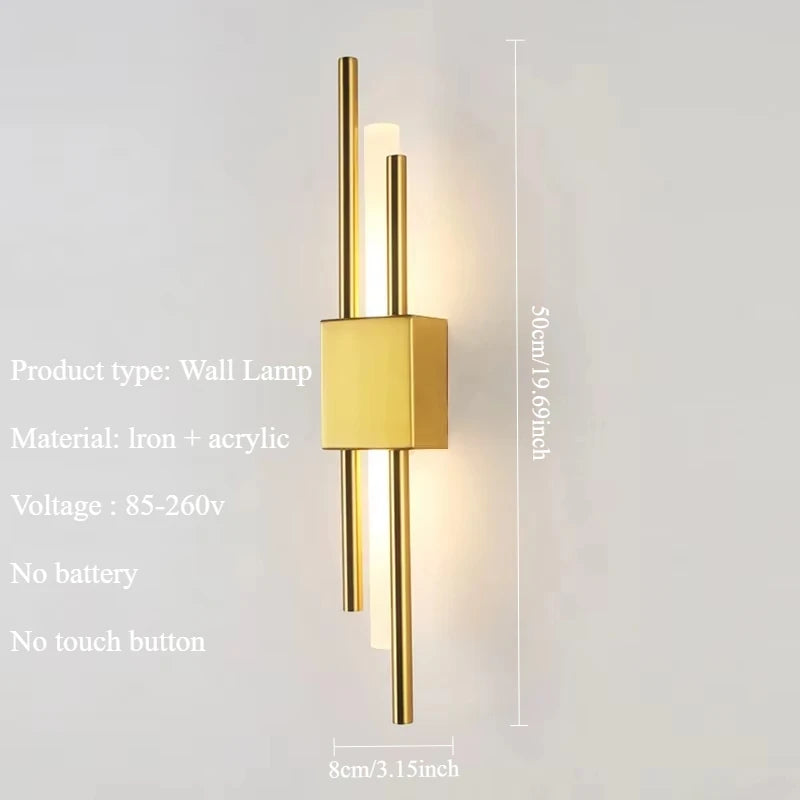 Royallure Modern LED Wall Sconce Lamp with USB Charging – Stylish Wall Lights for Bedroom and Living Room Decor 6