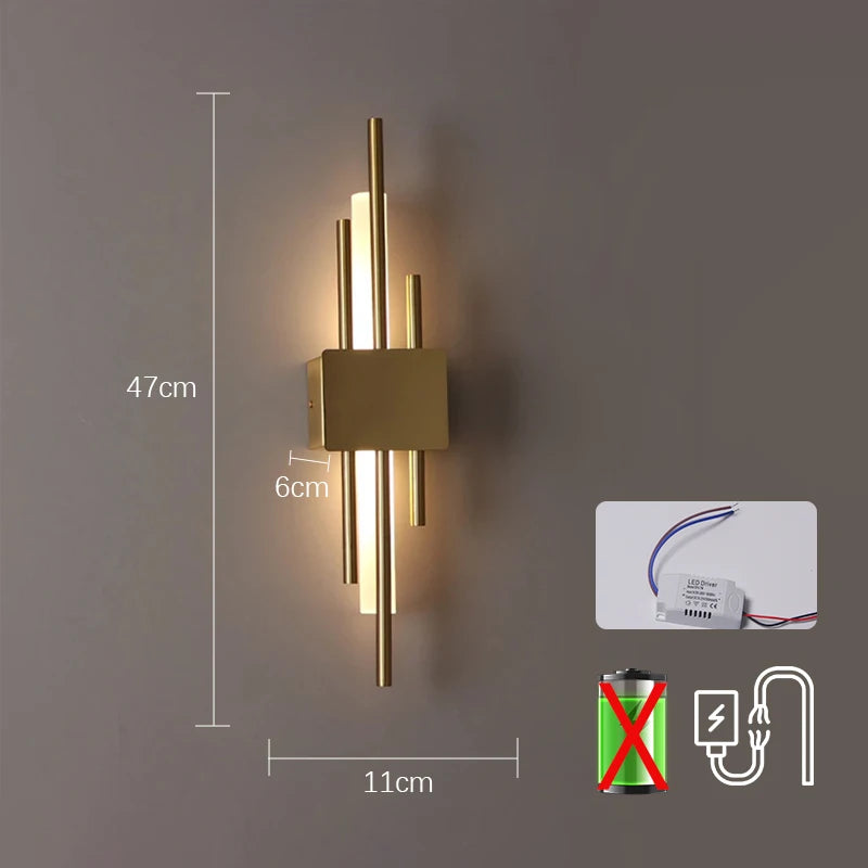 Royallure Modern LED Wall Sconce Lamp with USB Charging – Stylish Wall Lights for Bedroom and Living Room Decor 7