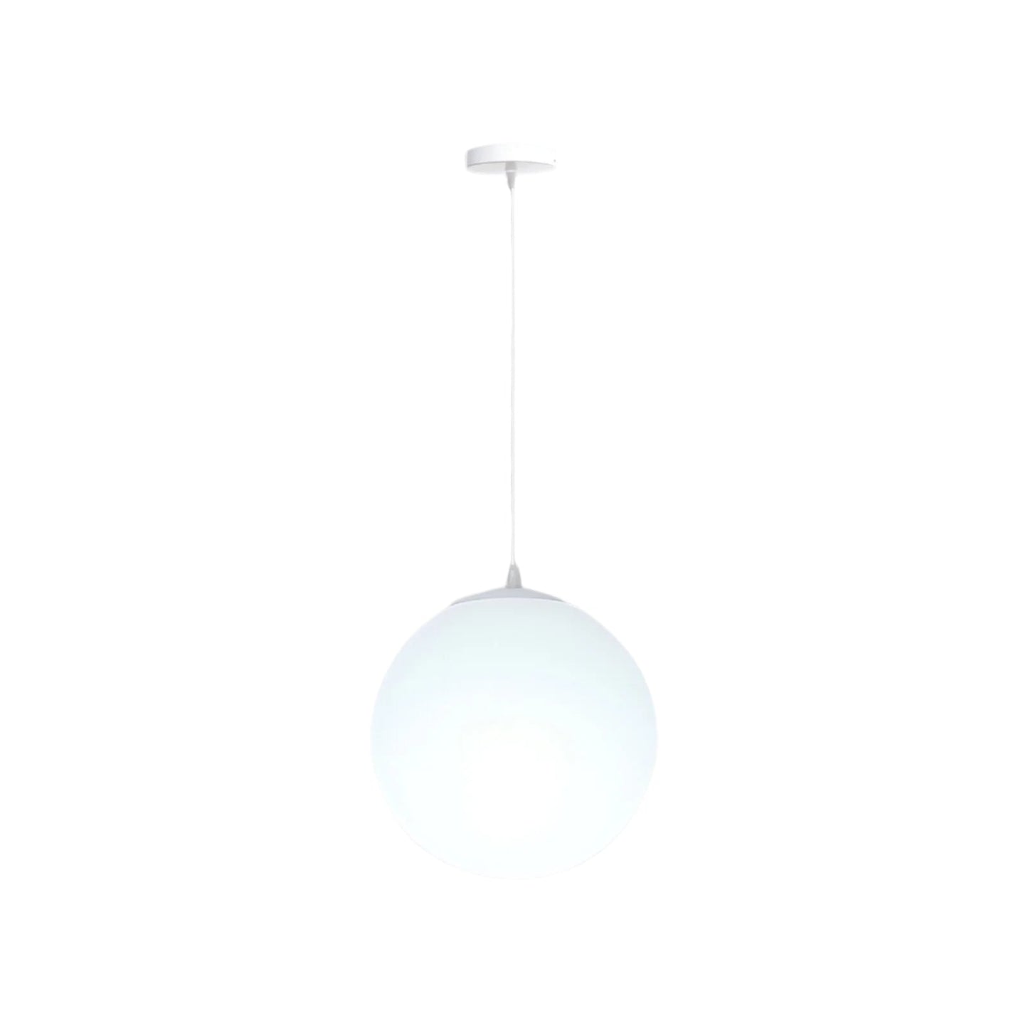 Royallure Modern Milky Glass Pendant Light - Adjustable Ceiling Fixture for Kitchen Lighting 10