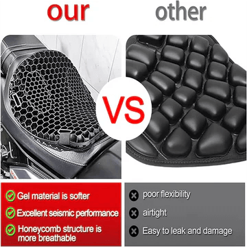 Royallure Motorcycle Gel Seat Pad – Shock Absorption, Anti-Slip Design, Petal-Shaped Cushion for Long Rides 6
