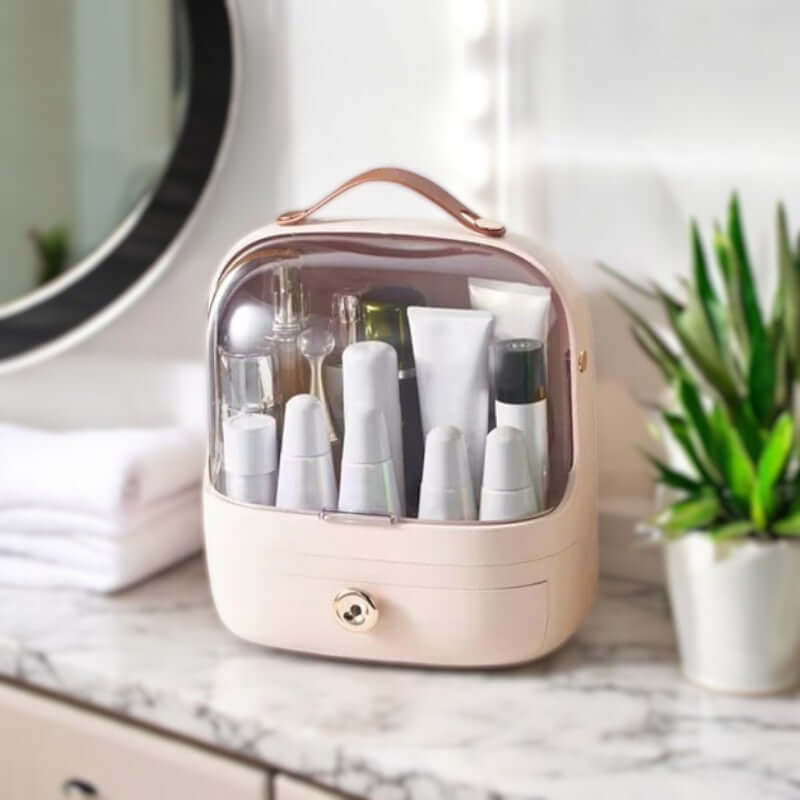 Royallure Multi-Compartment Makeup Organizer Box – Waterproof Cosmetic Storage for Vanity and Accessories 2