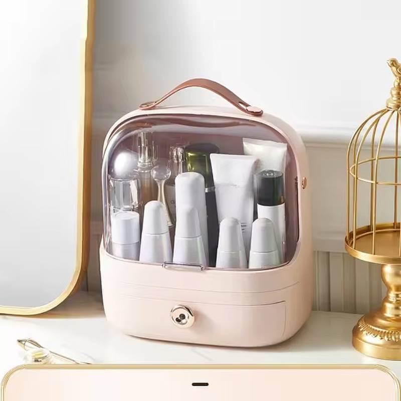 Royallure Multi-Compartment Makeup Organizer Box – Waterproof Cosmetic Storage for Vanity and Accessories 5