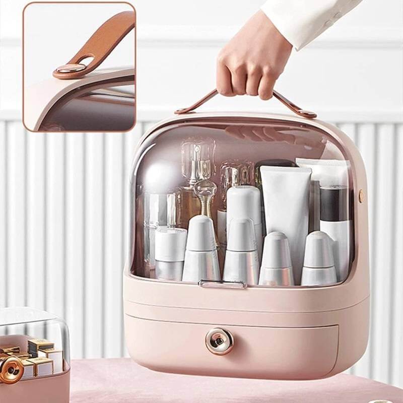 Royallure Multi-Compartment Makeup Organizer Box – Waterproof Cosmetic Storage for Vanity and Accessories 6