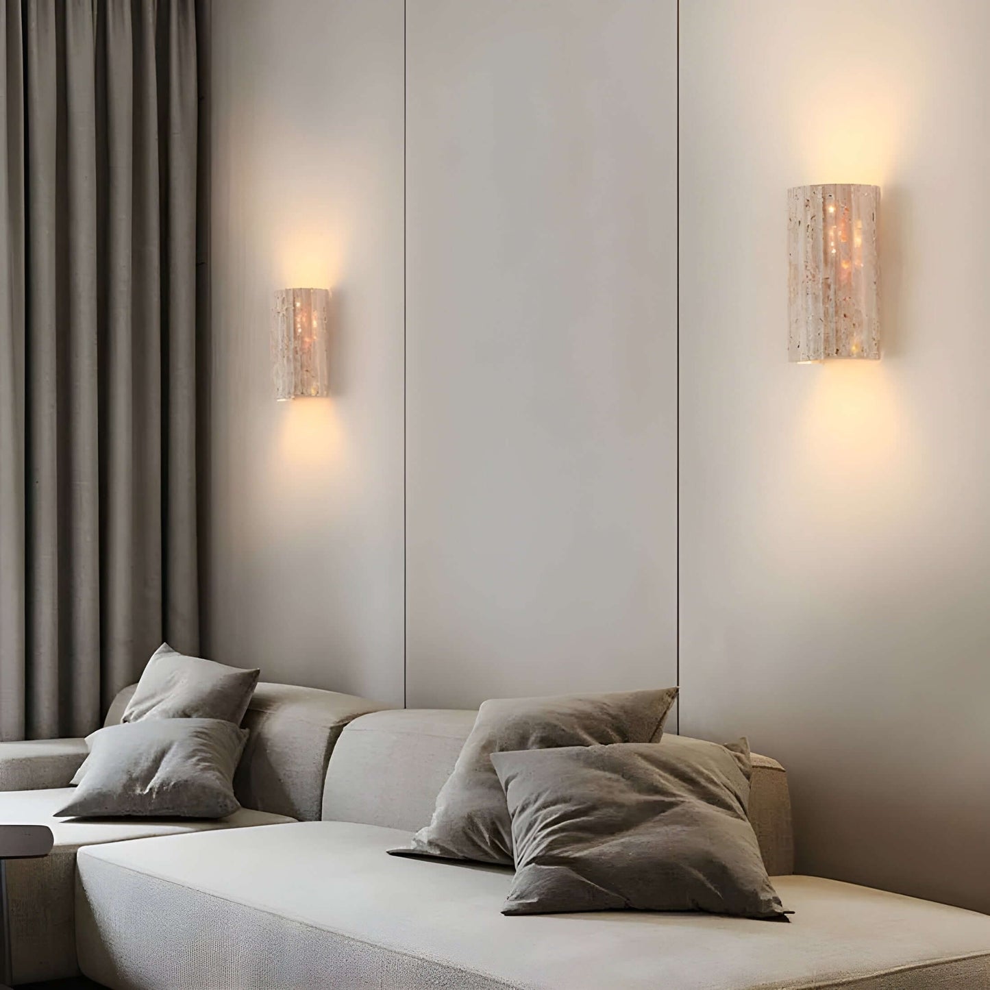 Royallure Natural Stone Wall Sconce – Unique Warm LED Wall Lamp for Living Room, Bedroom, and Hallway Decor 2