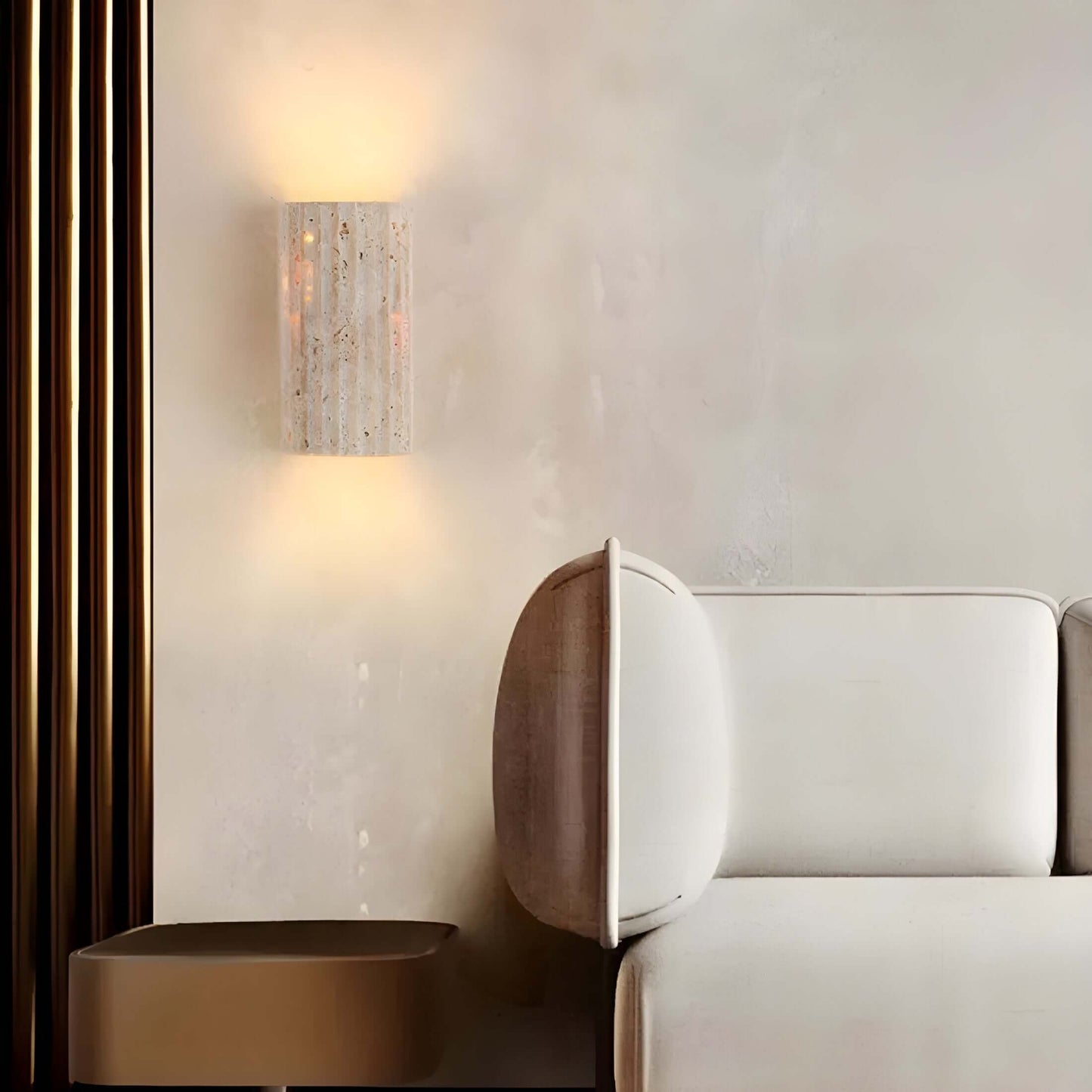 Royallure Natural Stone Wall Sconce – Unique Warm LED Wall Lamp for Living Room, Bedroom, and Hallway Decor 3