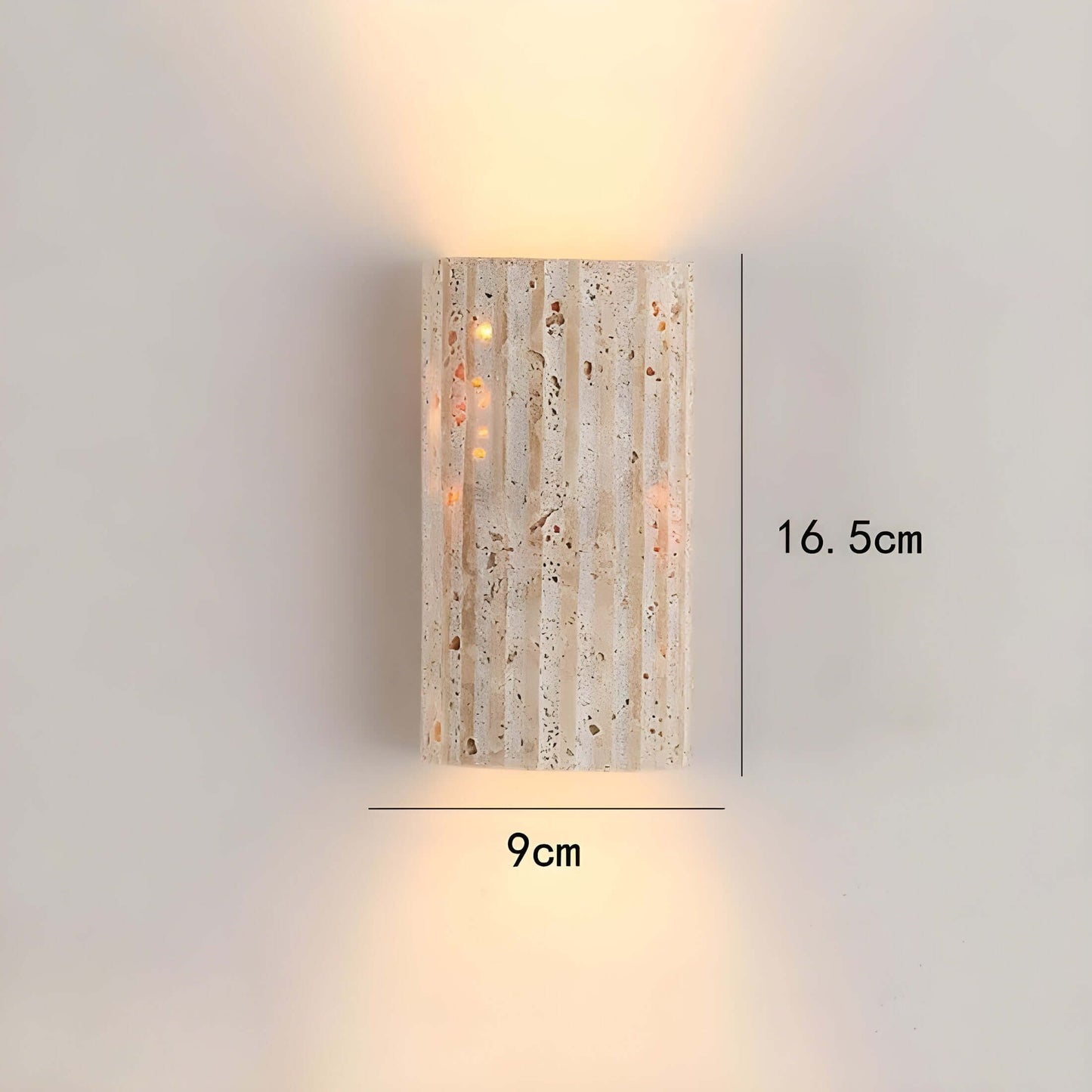 Royallure Natural Stone Wall Sconce – Unique Warm LED Wall Lamp for Living Room, Bedroom, and Hallway Decor 5