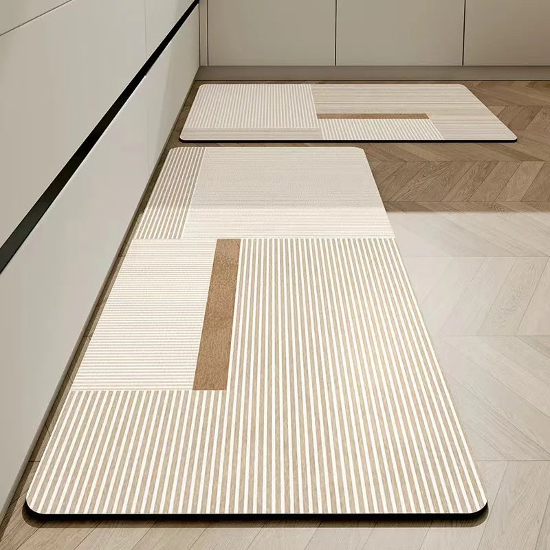 Royallure Non-Slip Diatomaceous Earth Kitchen Mat – Absorbent, Dirt-Resistant, 18x30 Inches, Stylish Kitchen Floor Rug 4
