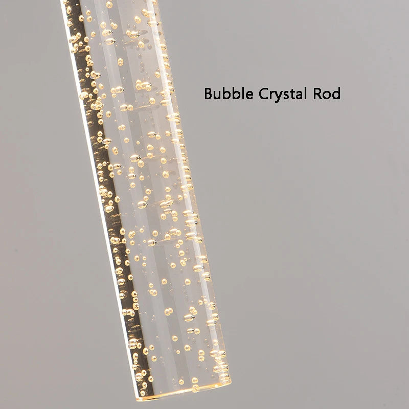 Royallure Nordic Crystal Rod LED Wall Sconce – Elegant Wall Lamp for Bedroom and Living Room Lighting 4