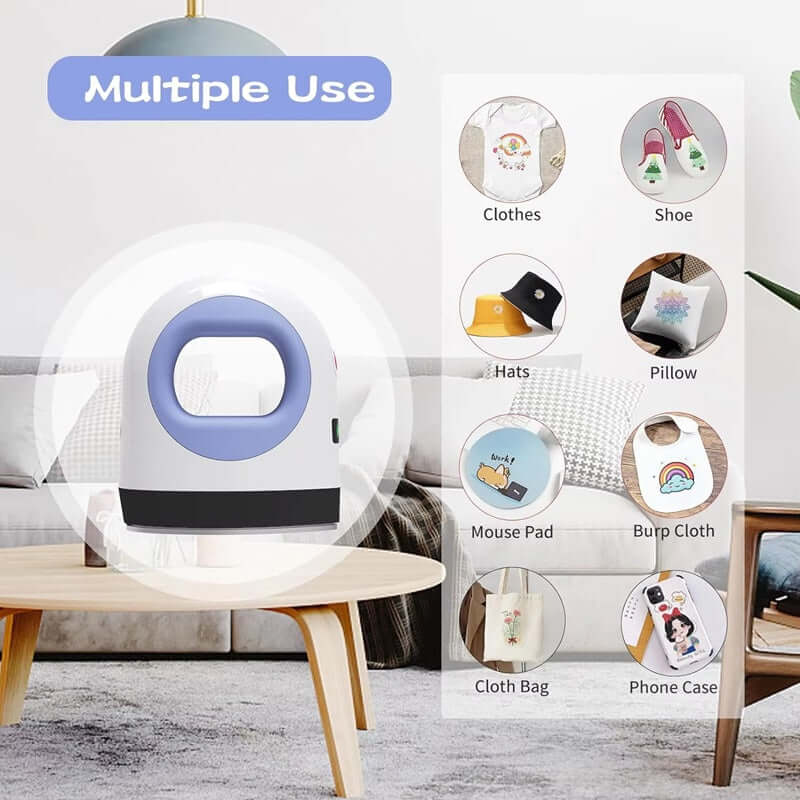 Royallure Portable Mini Heat Press Machine – Fast Heating, Adjustable Temperature for Custom Shirts and Crafts 1