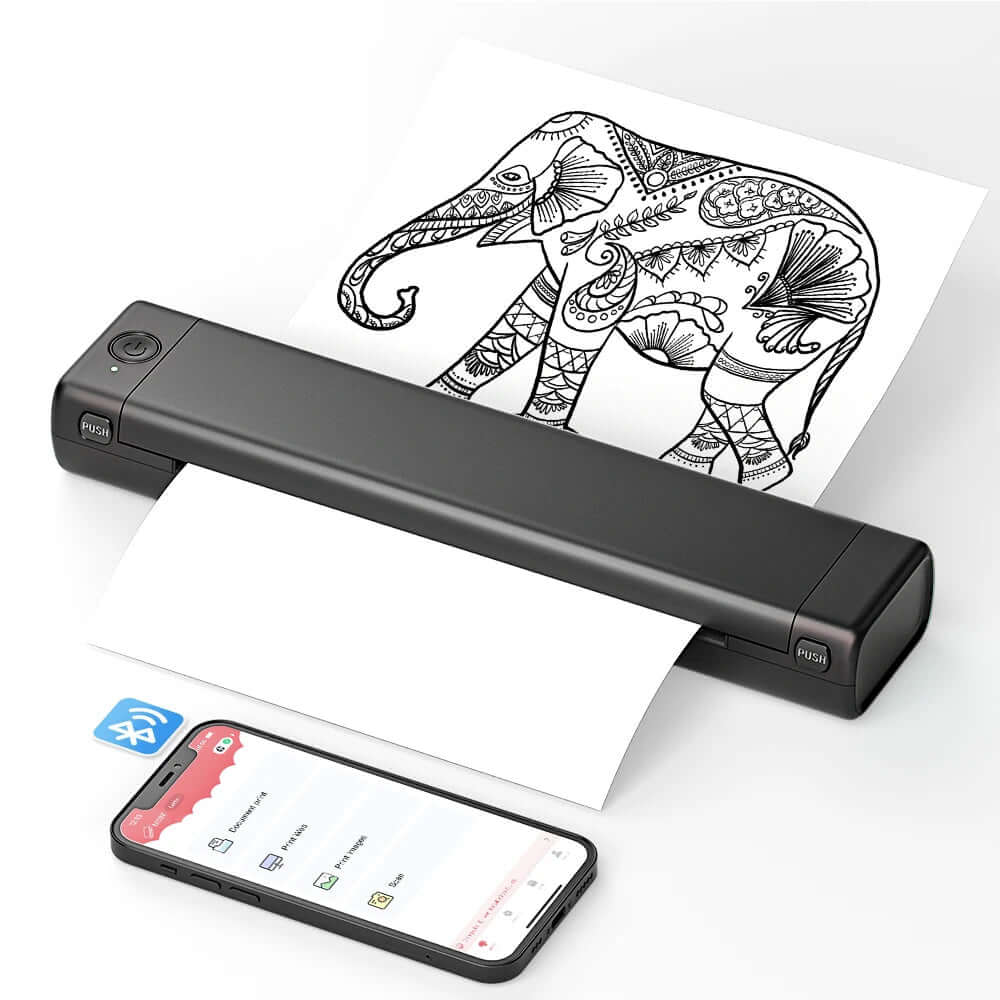 Royallure Portable Photo Printer with Bluetooth Connectivity – Compact Ink-Free Handheld Printer for Travel and On-the-Go Printing 0