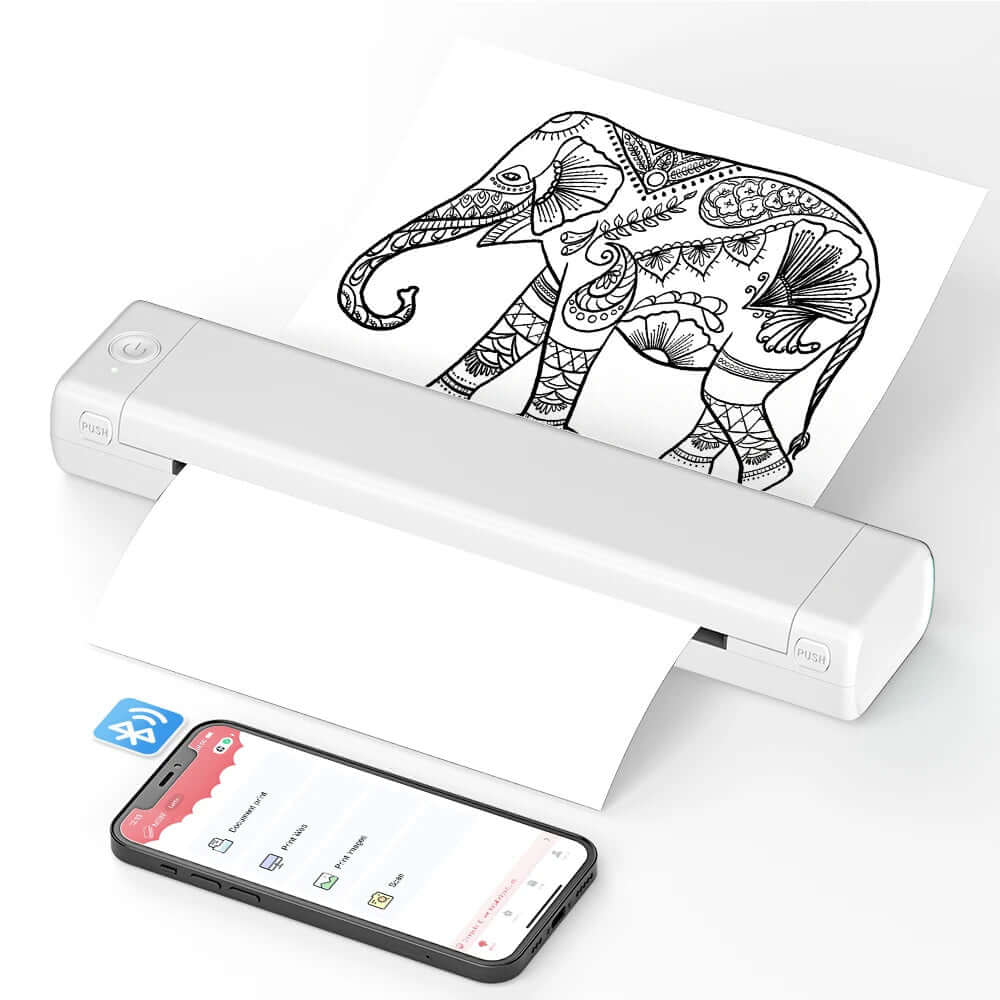 Royallure Portable Photo Printer with Bluetooth Connectivity – Compact Ink-Free Handheld Printer for Travel and On-the-Go Printing 1