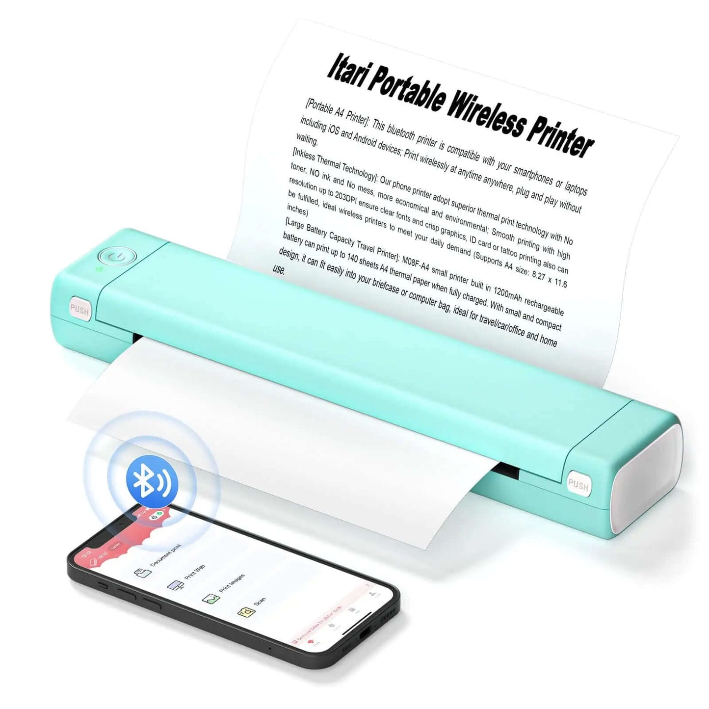 Royallure Portable Photo Printer with Bluetooth Connectivity – Compact Ink-Free Handheld Printer for Travel and On-the-Go Printing 3