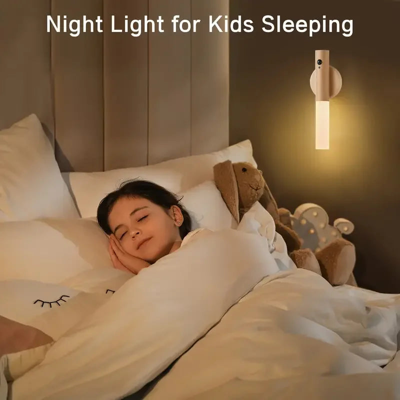 Royallure Rechargeable LED Night Light with Motion Sensor – Magnetic Wall Lamp for Bedroom, Hallway, and Bathroom 2