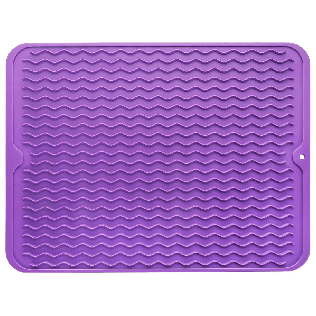 Royallure Silicone Dish Drying Mat – Heat Resistant Eco-Friendly Kitchen Drying Mat, Multi-Use 18 x 24 Inches 5