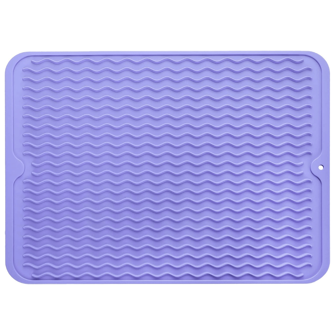 Royallure Silicone Dish Drying Mat – Heat Resistant Eco-Friendly Kitchen Drying Mat, Multi-Use 18 x 24 Inches 6