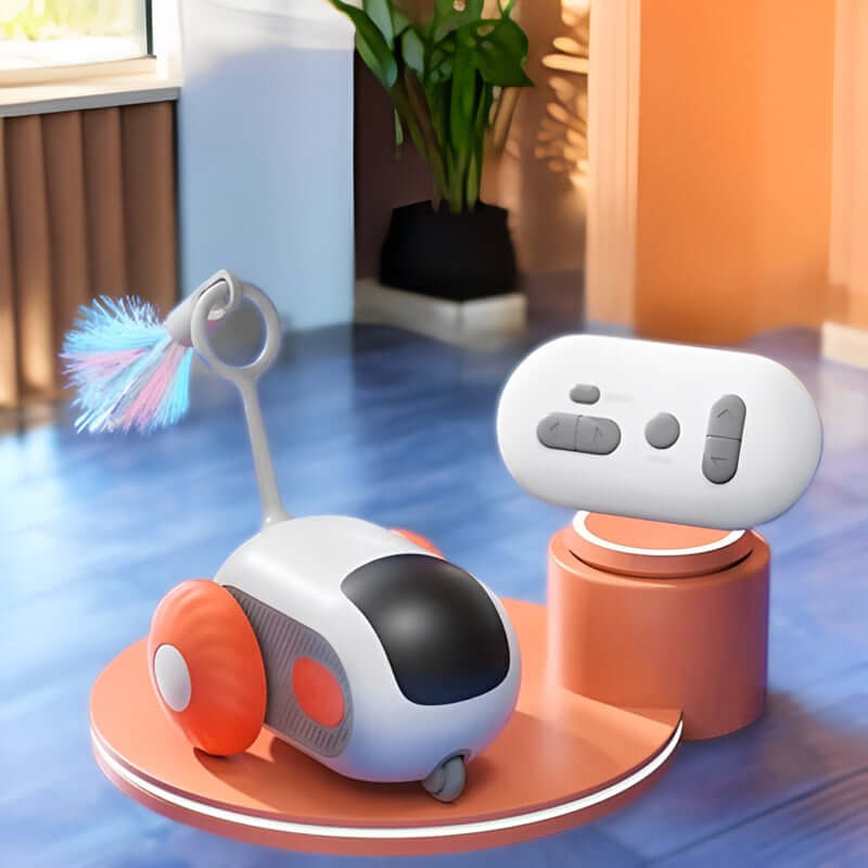 Royallure Smart Interactive Cat Toy with Remote Control – Engaging Play, Obstacle Detection, Dual Speed Adjustment for Active Cats 0