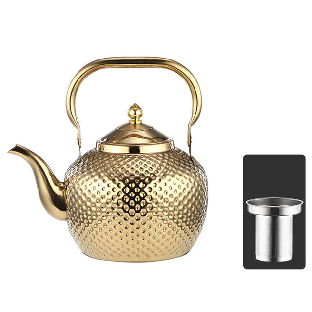 Royallure Stainless Steel Tea Kettle with Ergonomic Handle & Tea Strainer 6