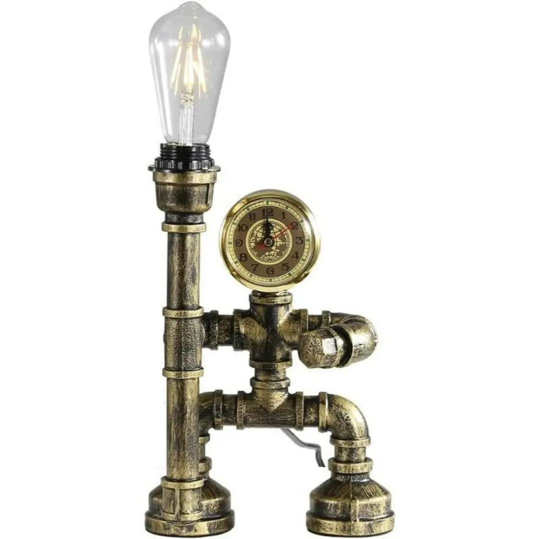 Royallure Steampunk Robot Table Lamp – Vintage Industrial Design for Bedroom, Desk or Office with E27 Bulb Socket 3