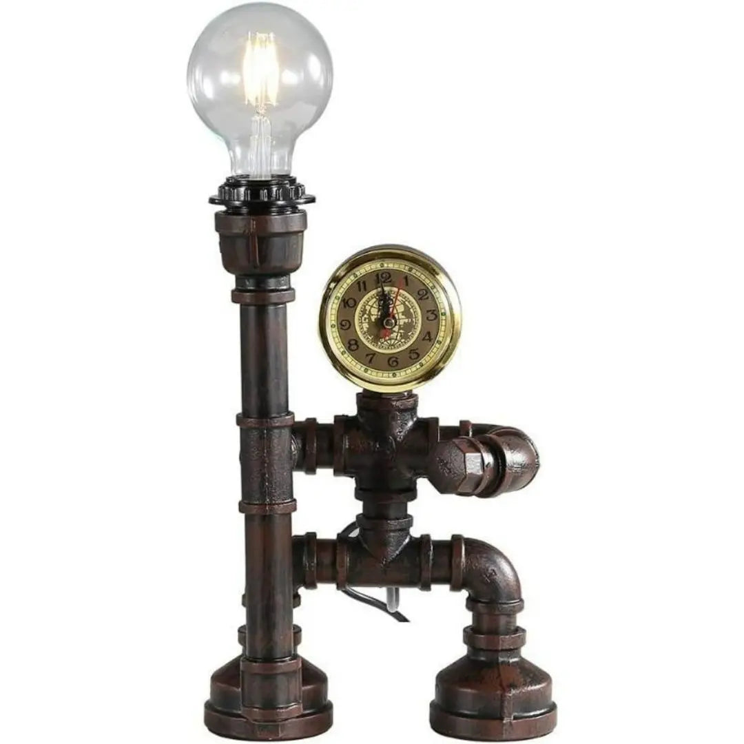 Royallure Steampunk Robot Table Lamp – Vintage Industrial Design for Bedroom, Desk or Office with E27 Bulb Socket 8
