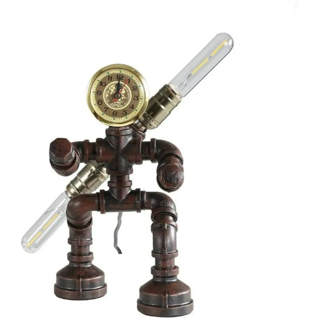 Royallure Steampunk Robot Table Lamp – Vintage Industrial Design for Bedroom, Desk or Office with E27 Bulb Socket 9
