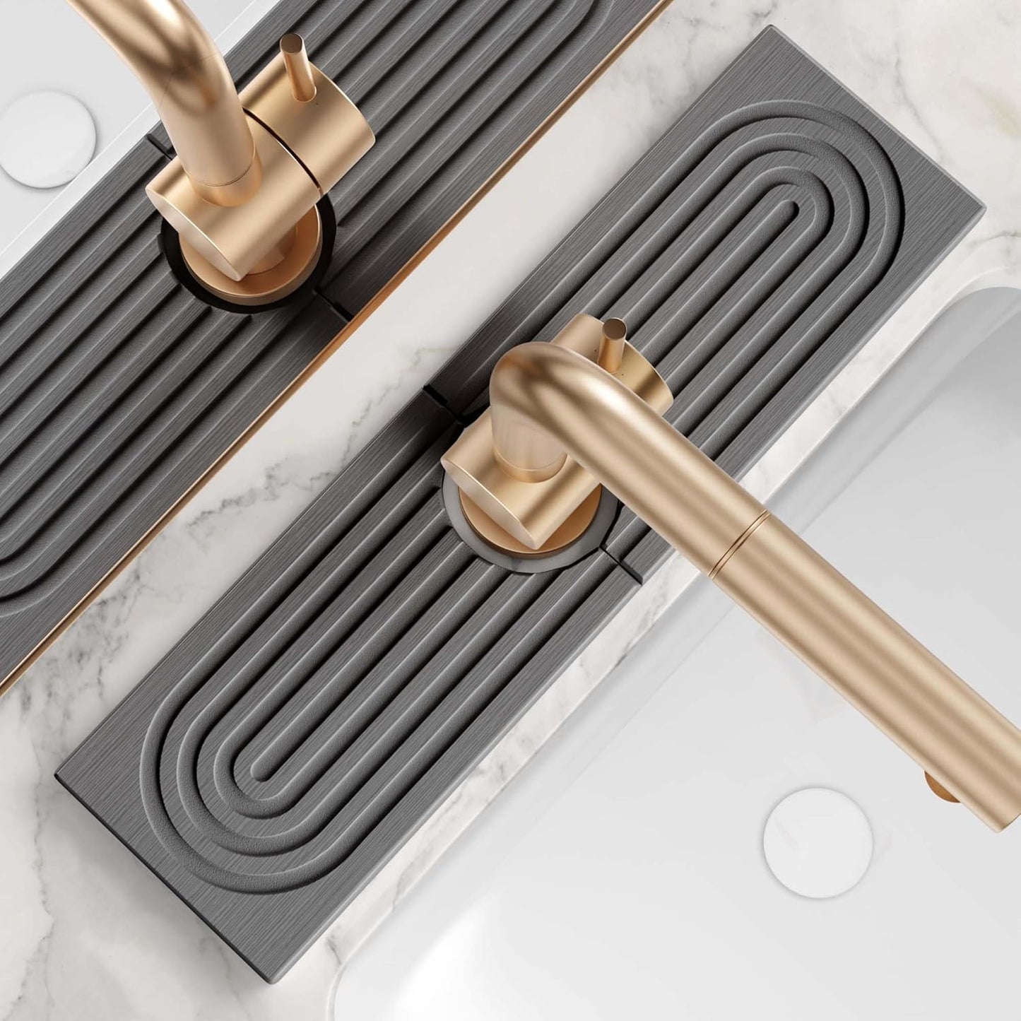 Royallure Ultra-Absorbent Stone Dish Drying Mat for Sink Area Organization 9