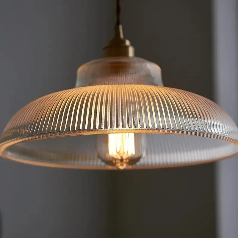 Royallure Vintage Green Glass Pendant Light for Dining, Living Room & Bedroom