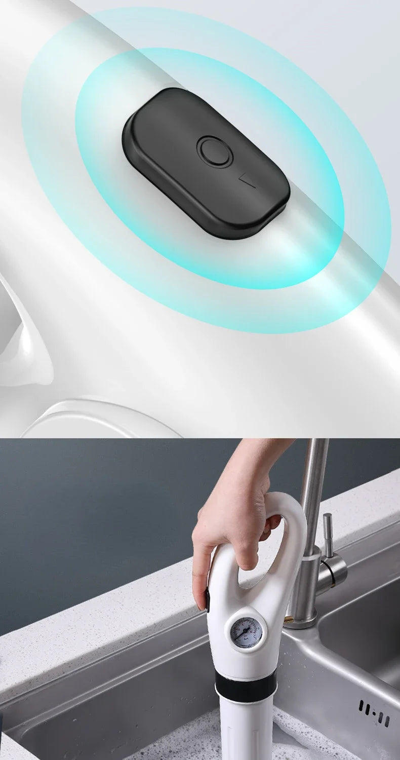 Rayvia High-Pressure Drain Unblocker and Toilet Plunger