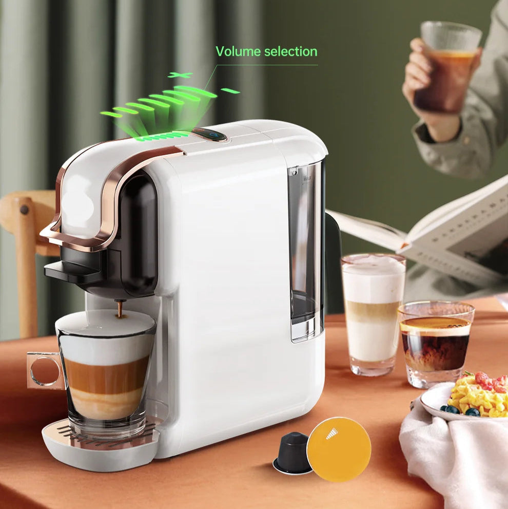 5-in-1 Coffee Machine – 19-Bar Multiple Capsule Brewer