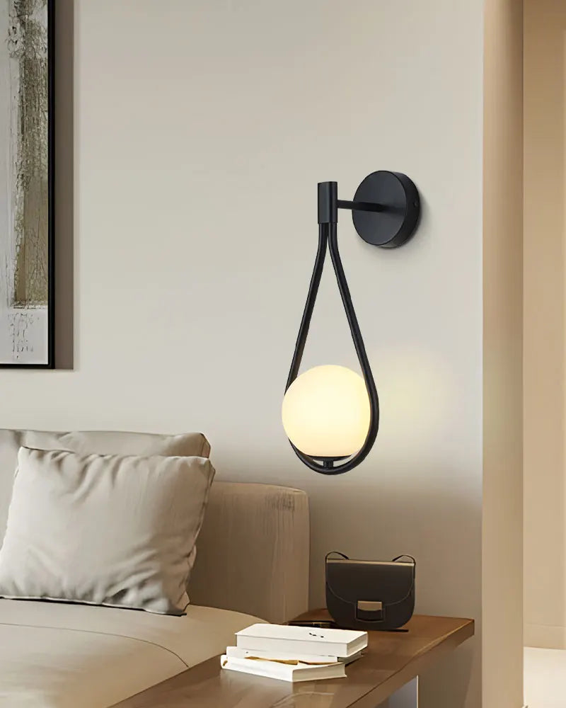 Royallure Modern LED Wall Lamp USB Rechargeable with Remote, Dimmable Nordic Light
