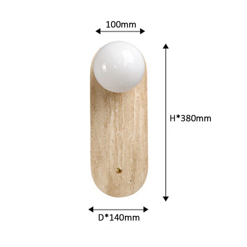 RoyaleGlow Asian Wabi Glow Lamps in Natural Marble