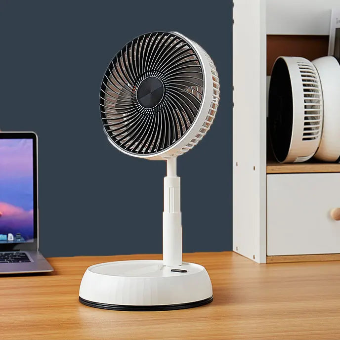 Royallure Portable Folding Fan 6000mAh Rechargeable Silent Floor & Outdoor Use