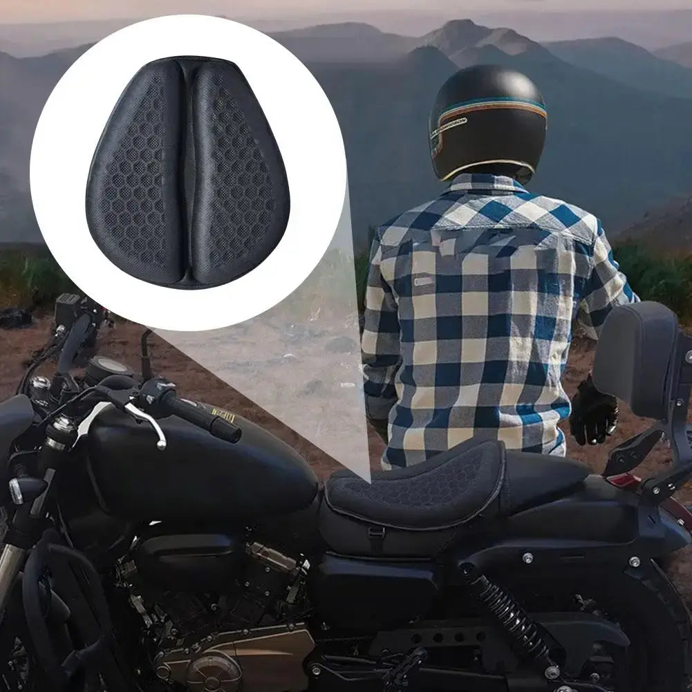 Royallure Gel Motorcycle Seat Pad – Long-Ride Comfort, Shock-Absorbing Non-Slip Cushion