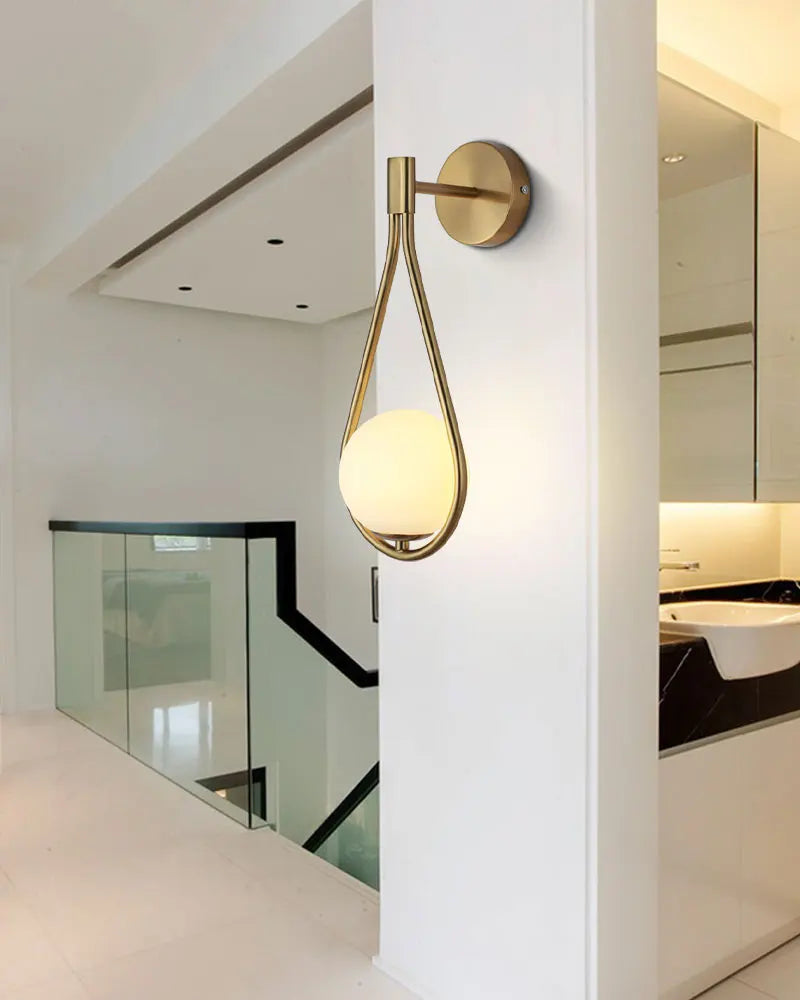 Royallure Modern LED Wall Lamp USB Rechargeable with Remote, Dimmable Nordic Light