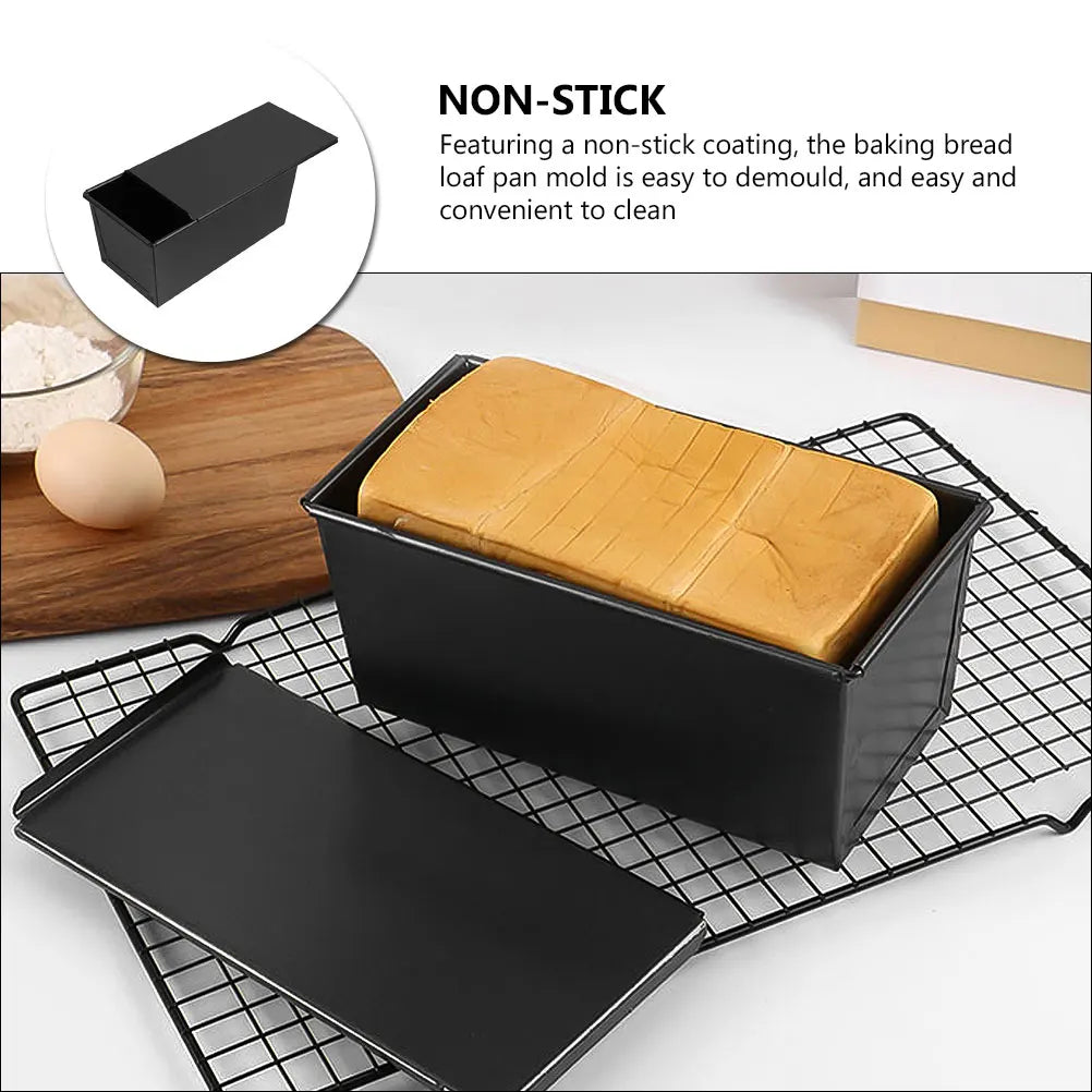 Royallure Nonstick Bread Loaf Pan with Lid – Quantum II Coating, Quick Heat & Easy Release