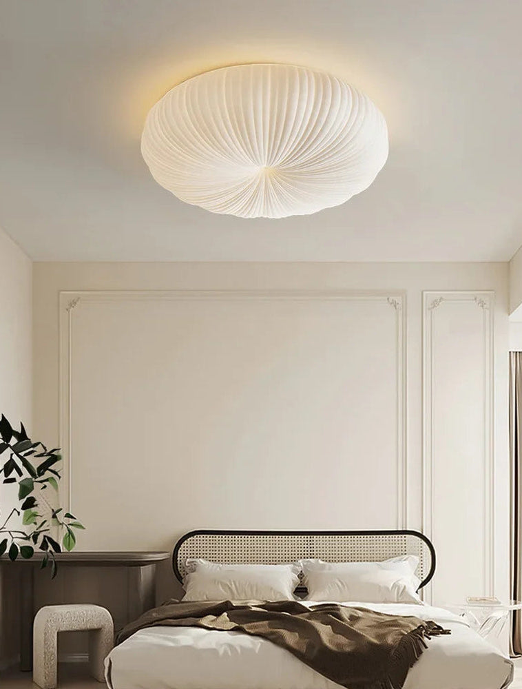 LuxRoyale Dimmable Modern LED Flush Mount Ceiling Light with Remote Control