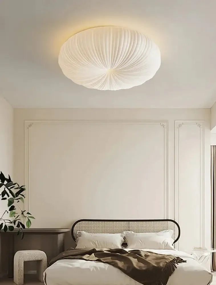 LuxRoyale Dimmable Modern LED Flush Mount Ceiling Light with Remote Control