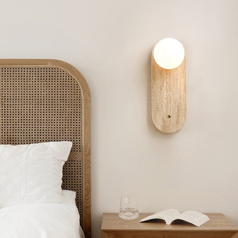 RoyaleGlow Asian Wabi Glow Lamps in Natural Marble